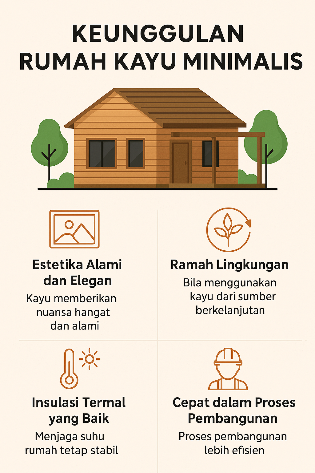 Jasa Pembuatan Rumah Kayu Minimalis